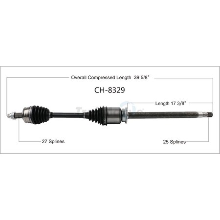 Surtrack Axle Cv Axle Shaft, Ch-8329 CH-8329